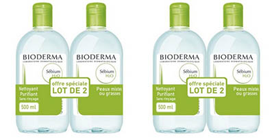 BIODERMA Sébium H2O Solution Micellaire (Lot 4x500mL)