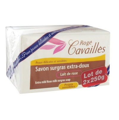 ROGE CAVAILLES Savon surgras extra-doux lait de rose 2*250g