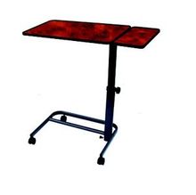 HERDEGEN Table Diffusion + Tablette Latérale Inclinable Ronce de Noyer 40*60 cm