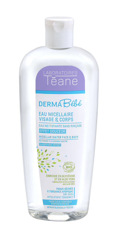 Téane Derma Bébé Eau Micellaire Visage & Corps BIO 400 ml