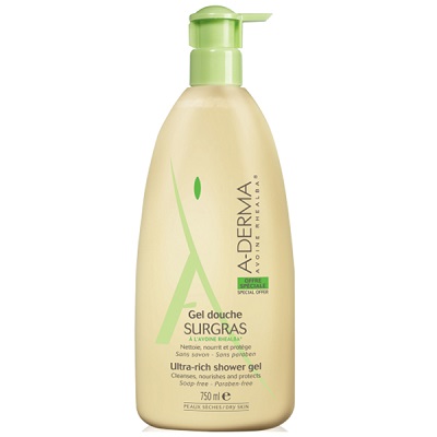 A-DERMA Gel Douche Surgras Flacon Pompe 750 mL