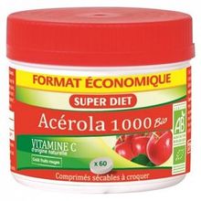 SUPER DIET Acérola Bio 1000 60 Comprimés