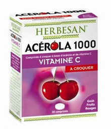 HERBESAN Acérola 1000 mg Fruits rouges