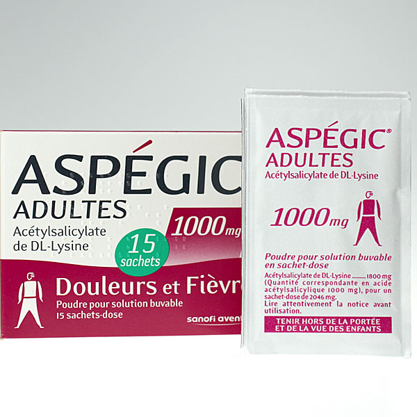 aspégic 1000mg 15 sachets