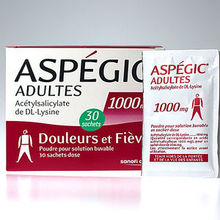 aspégic 1000mg 30 sachets