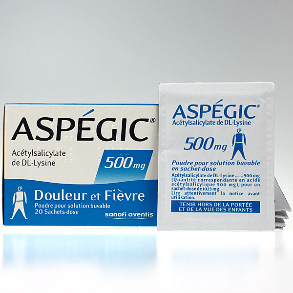 aspégic 500mg 20 sachets