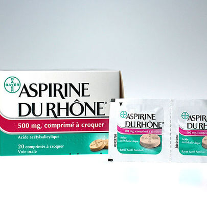 aspirine du rhône 500mg 20 cprs à croquer