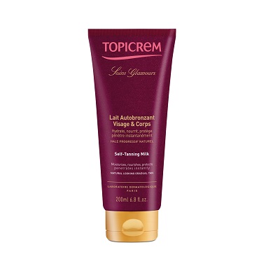 TOPICREM Lait Autobronzant Visage et Corps 200ml