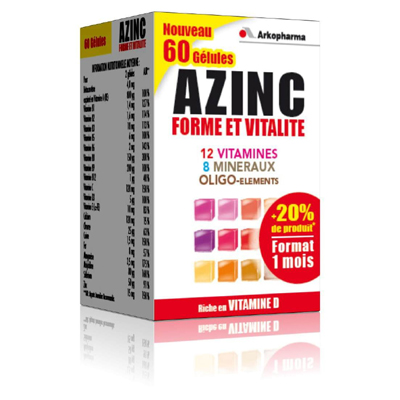 AZINC Optimal Adultes 60 Gélules