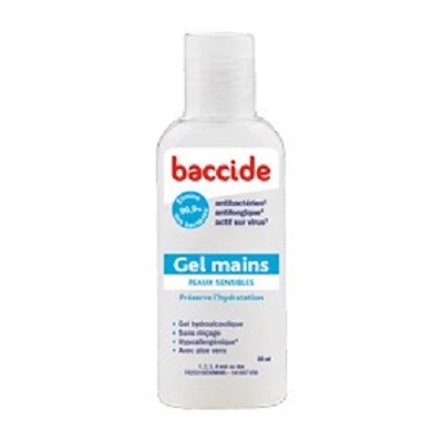 Baccide gel main peaux sensibles 75ml