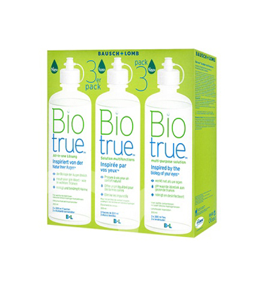 BAUSCH & LOMB Biotrue Lot 3X300mL + étuis