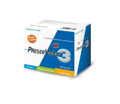 BAUSCH & LOMB Preservision3 Pack 3 Mois 180 Capsules