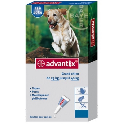 BAYER Advantix Grand Chien 25 a 40kg 4x4.0ml