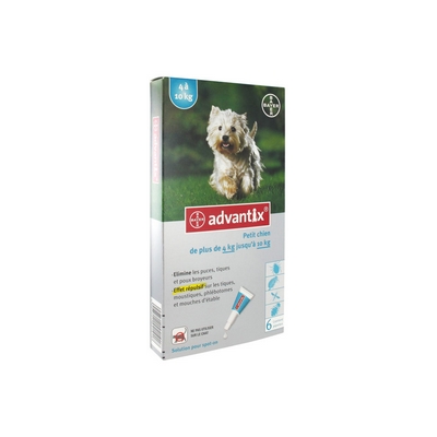 BAYER Advantix Petit Chien 4 a 10kg 4x1.0ml