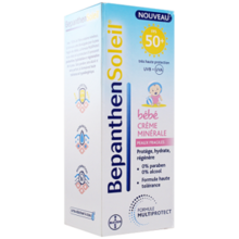 BEPANTHEN Crème Minérale FPS50+ Bébé Peaux Fragiles 50ml