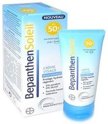 BEPANTHEN SOLEIL Crème Visage FPS50+ Peaux Sensibles 50ml