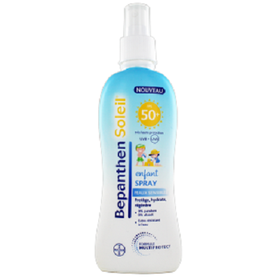 BEPANTHEN Soleil Spray FPS50+ Enfant Peaux Sensibles 200ml