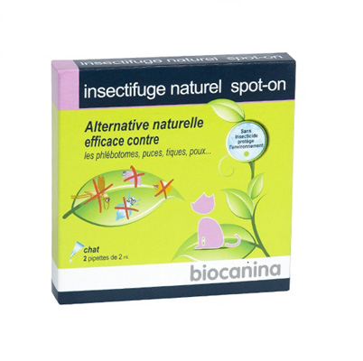 BIOCANINA Insectifuge Naturel Spot-on Chat 2 Pipettes