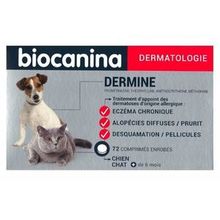 BIOCANINA Dermine Chien et Chat 72 Comprimés