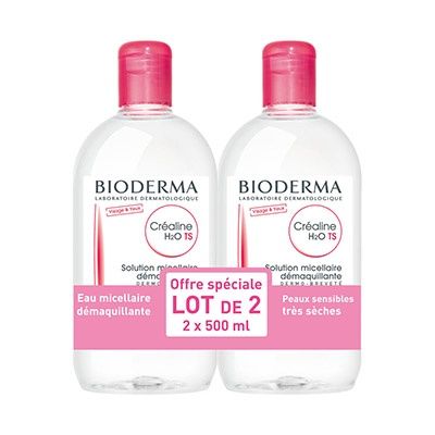 bioderma crealine h2o ts 500ml duo