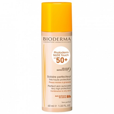 Bioderma Photoderm Nude touch SPF50+ teinte dorée 40mL