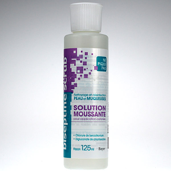 Biseptine Scrub Solution moussante 125 ml