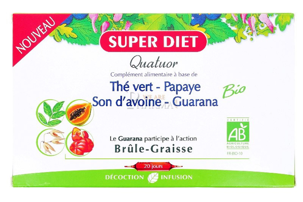 SUPER DIET Quatuor Brûle-graisse 20 jours