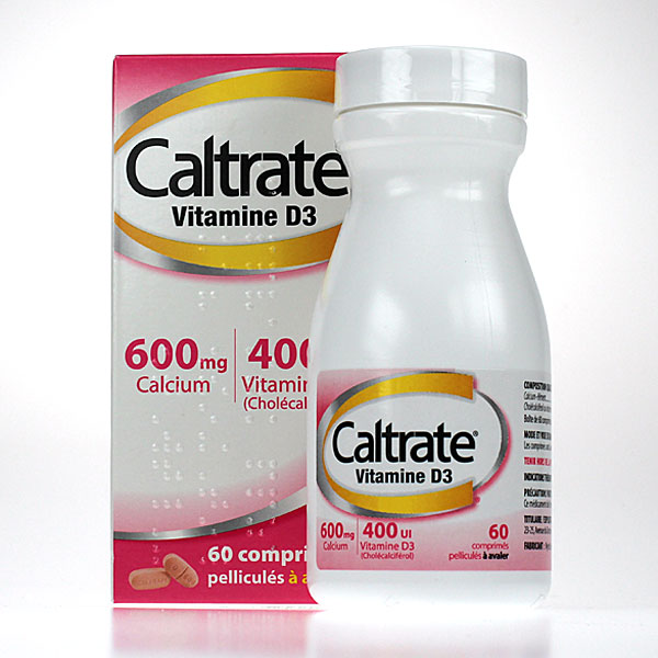 Caltrate vitD3 600mg/400UI 60 cprs