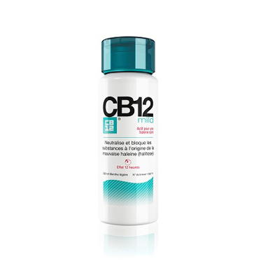 CB12 Actif pour une Haleine Sûre Goût Menthe Légère 250mL