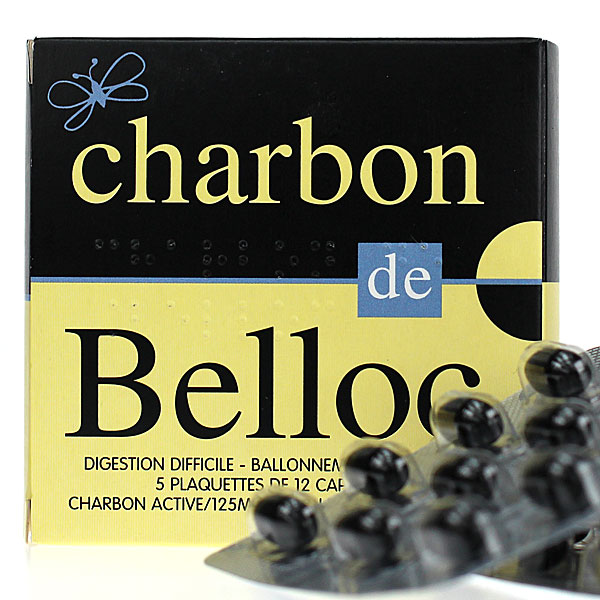 Charbon de Belloc 5 plaquettes de 12 capsules