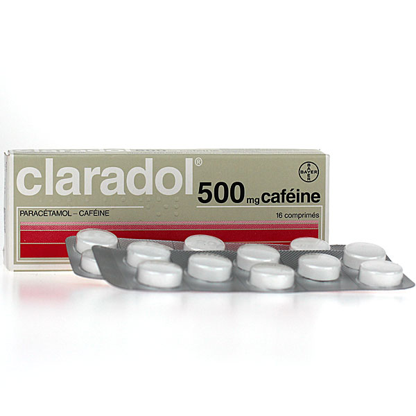 claradol 500mg caféine 16 cprs