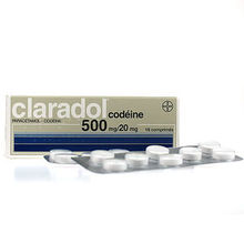 claradol 500mg codéine 16 cprs