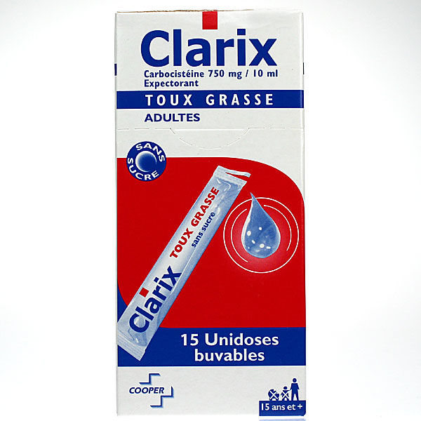 Clarix Toux Grasse 15 unidoses