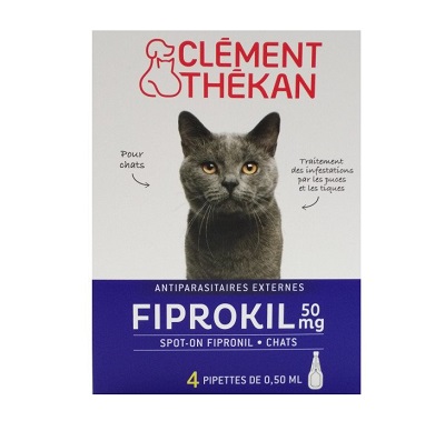 CLEMENT THEKAN Fiprokil Spot-On Chats 4x0.50ML