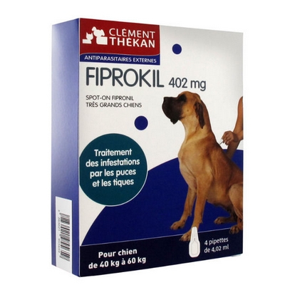 CLEMENT THEKAN Fiprokil Spot-On Fipronil Très Grands Chiens 4x4.02ML