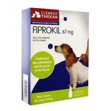 CLEMENT THEKAN Fiprokil Spot-On Fipronil Petits Chiens 4x0.67ML