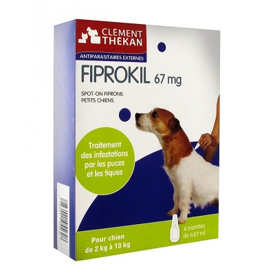 CLEMENT THEKAN Fiprokil Spot-On Fipronil Petits Chiens 4x0.67ML