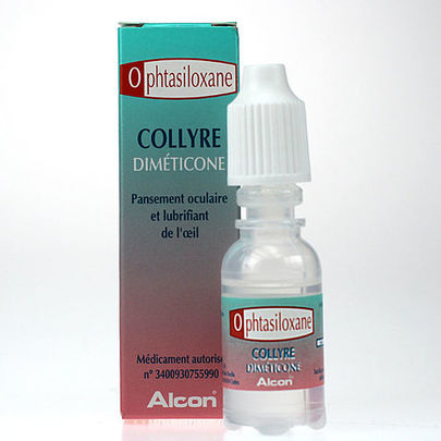 Collyre diméticone flacon 10 ml