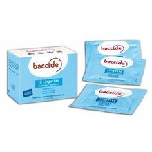 BACCIDE 12 Lingettes Mains et Surfaces