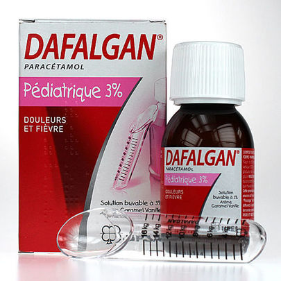 dafalgan sirop 3% caramel vanille 90ml