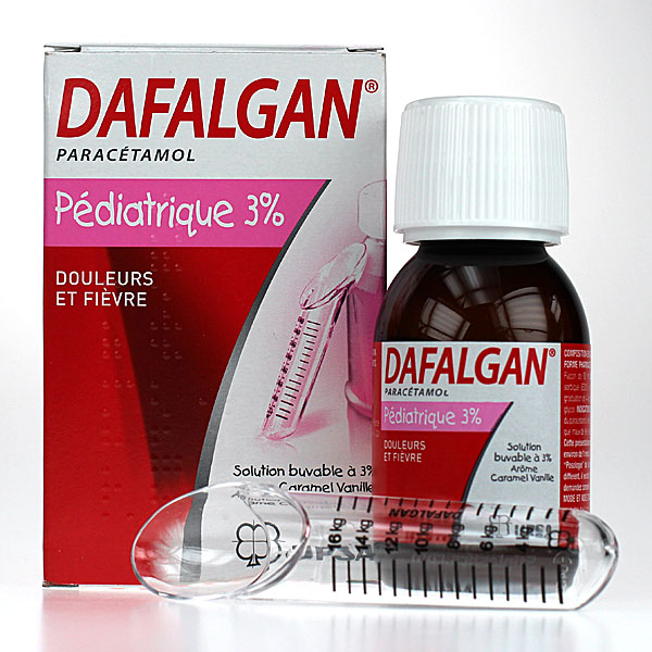 dafalgan sirop 3% caramel vanille 90ml