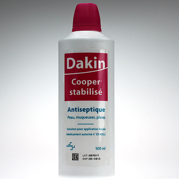 Dakin Cooper stabilisé 500 ml