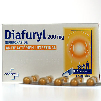 Diafuryl Antibactérien Intestinal 200 mg 12 gélules