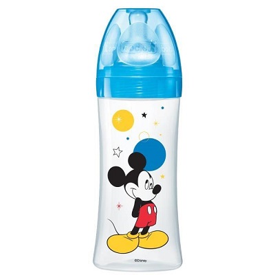 DODIE Biberon 2ème âge initiation plus 3 vitesse édition limitée Mickey 330mL