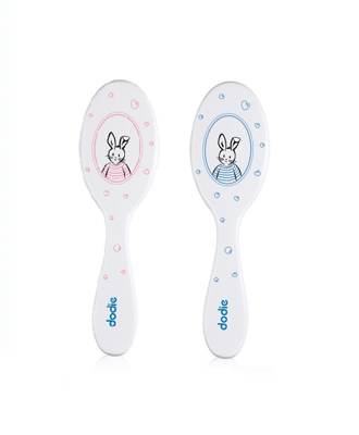 DODIE Brosse Douce + Peigne Assorti Bleu ou Rose