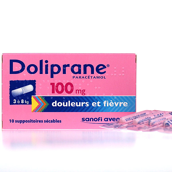 doliprane 100mg 10 suppo