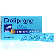 doliprane 150mg 10 suppo