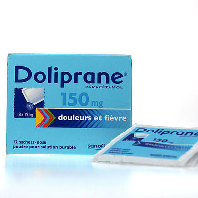 doliprane 150mg 12 sachets