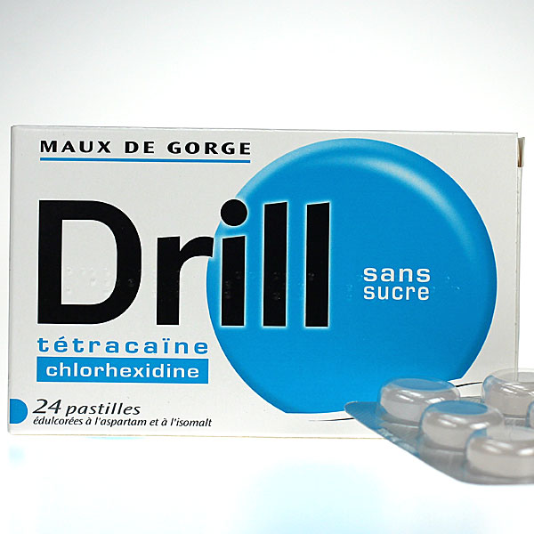 Drill Sans sucre 24 pastilles