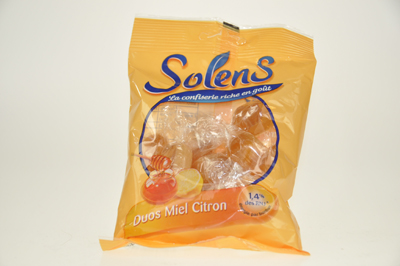 SOLENS Duos Pastilles Miel Citron 100g